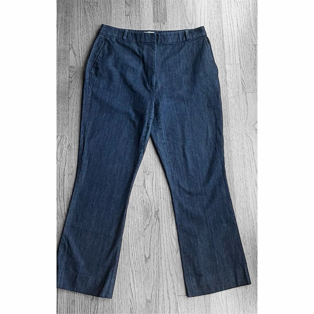 Kate Spade New York Like New Dark Denim Trouser Style Pants Size 14